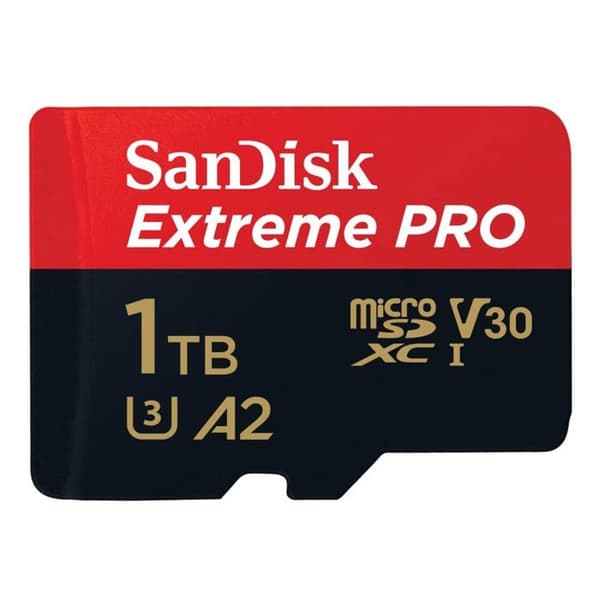 SanDisk Extreme PRO 1 TB Class 10 microSDXC-kort, UHS-I, v30 Video Speed Class Shock Resistance, Vattentätt