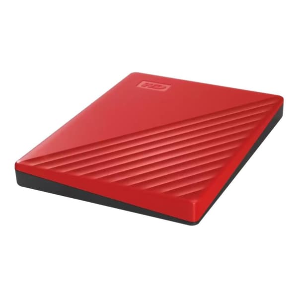 External HDD WESTERN DIGITAL My Passport (2TB, USB 2.0, USB 3.0, USB 3.2, Colour Red, WDBYVG0020BRD-WESN)