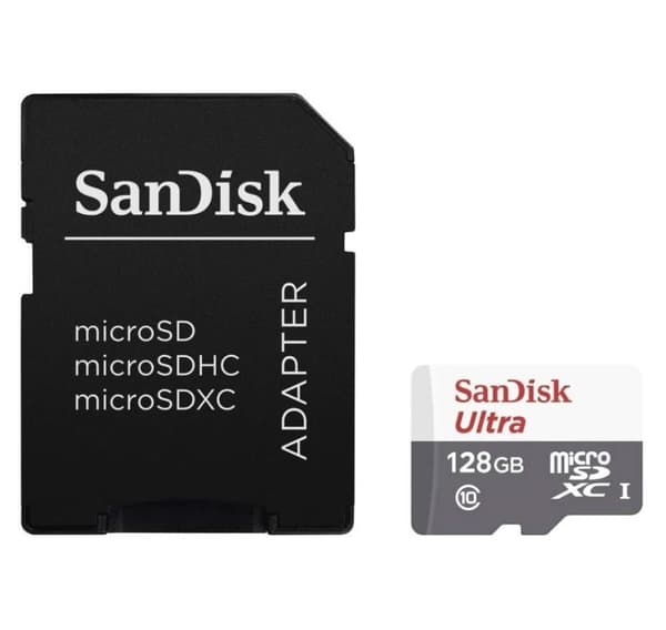 Minne micro sdxc 128gb uhs-I/w/a sdsqunr-128g-gn6ta, Sandisk