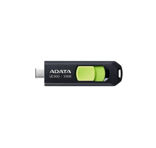 Minnesenhet flash usb-c 32gb/acho-uc300-32g-rbk/gn, Adata Svart, Grön