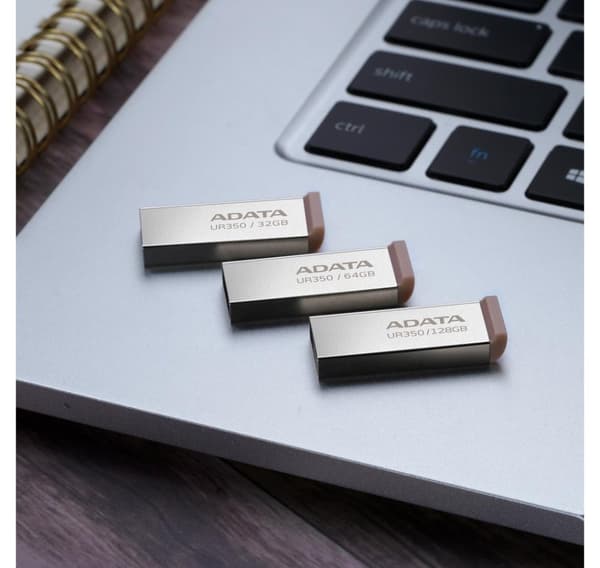 Minnesenhet flash usb3.2 64gb/brun ur350-64g-rsr/bg, Adata