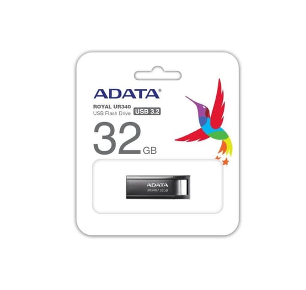 Memory drive flash usb3.2 32gb/black aroy-ur340-32gbk, Adata