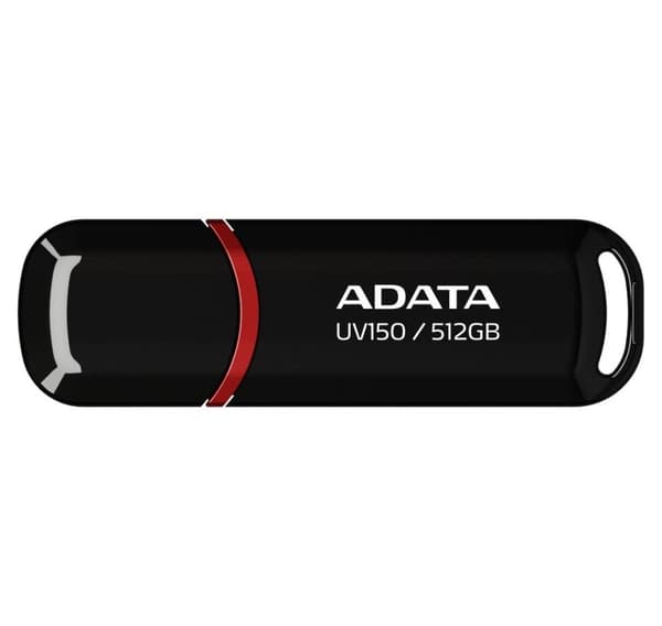 Minnestasjon flash usb3 512gb/svart auv150-512g-rbk, Adata