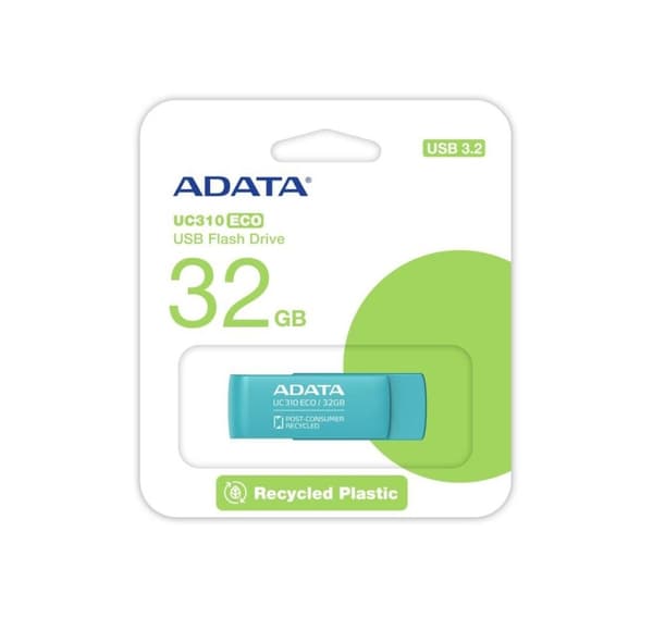 Muistiasema flash usb3.2 256g/green uc310e-256g-rgn, Adata