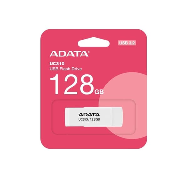 Muistiasema flash usb3.2 128g/valkoinen uc310-128g-rwh, Adata