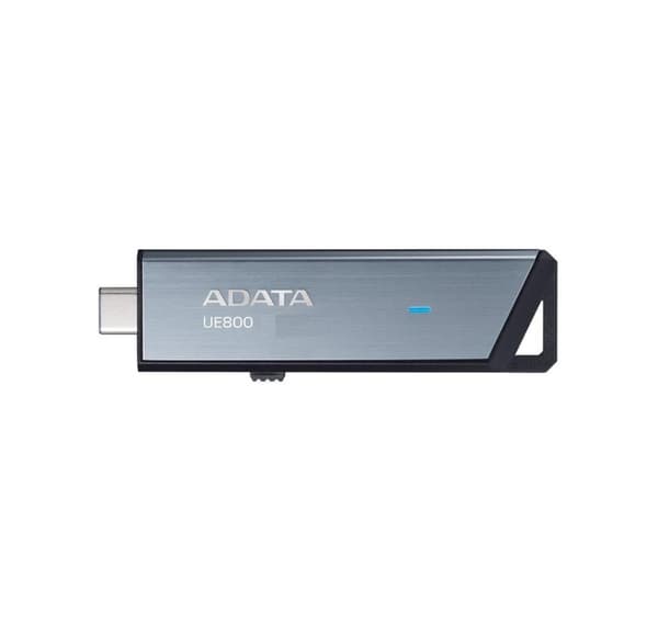 Minnestasjon flash usb-c 256gb/silv aeli-ue800-256g-csg, Adata Sølv