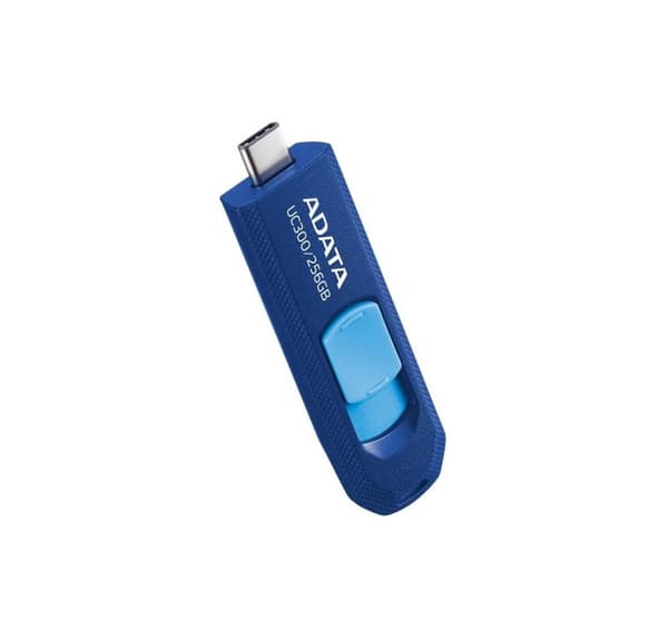 Minnestasjon flash usb-c 256gb/acho-uc300-256g-rnb/bu, Adata