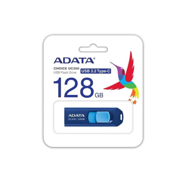 Memory drive flash usb-c 128gb/acho-uc300-128g-rnb/bu, Adata