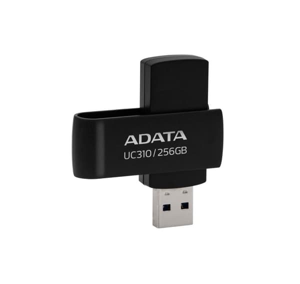 Muistiasema flash usb3.2 256g/musta uc310-256g-rbk, Adata