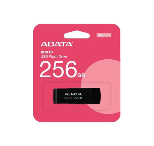 Muistiasema flash usb3.2 256g/musta uc310-256g-rbk, Adata