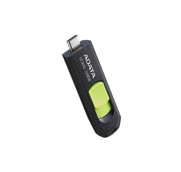 Minnestasjon flash usb-c 128gb/acho-uc300-128g-rbk/gn, Adata