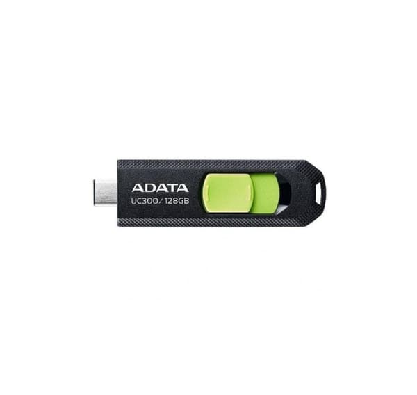 Minnestasjon flash usb-c 128gb/acho-uc300-128g-rbk/gn, Adata