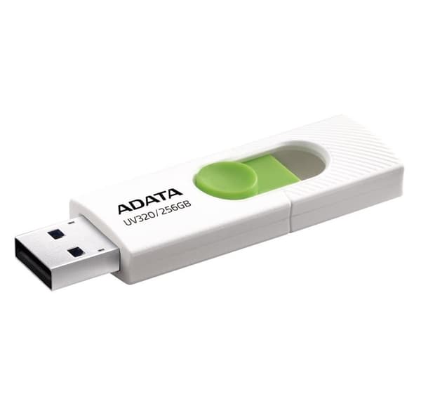 Minnestasjon flash usb3 256gb/hvit auv320-256g-rwhgn, Adata
