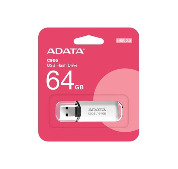 Muistiasema flash usb2 64gb/valkoinen ac906-64g-rwh, A-data