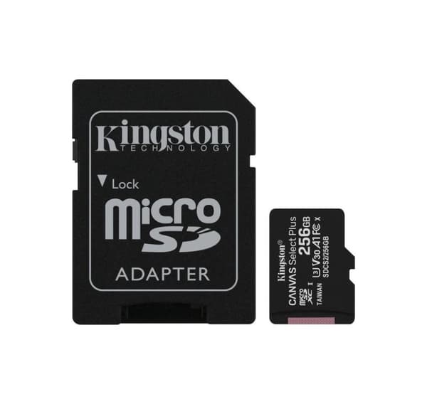 Minne micro sdxc 256gb uhs-I/w/adapter sdcs2/256gb, Kingston