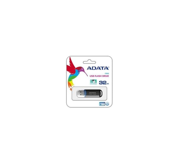 Minnesenhet flash usb2 32gb/svart ac906-32g-rbk, Adata