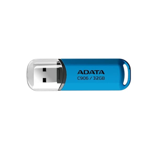 Minnesenhet flash usb2 32gb/blå ac906-32g-rwb, Adata Blå, Transparent