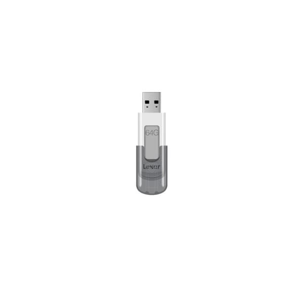 Minne DRIVE FLASH USB3 64GB, LEXAR Grå, Vit