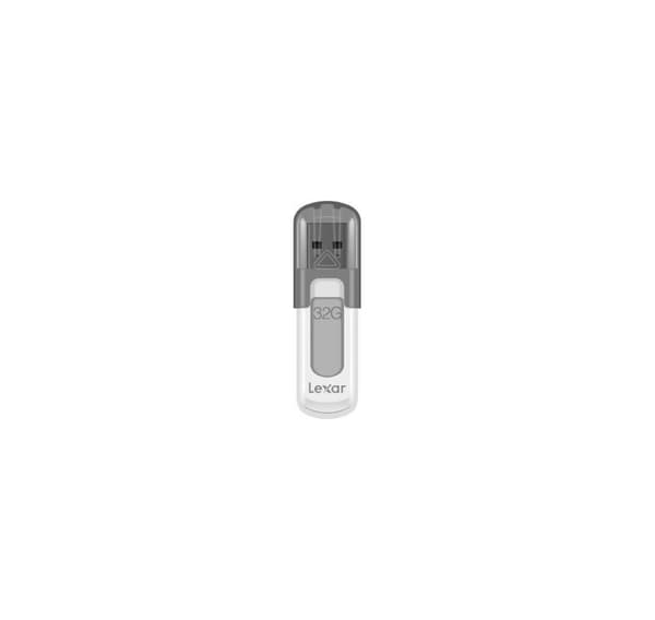 Muisti DRIVE FLASH USB3 32GB/V100 LJDV100-32GABGY, LEXAR Grå, Vit