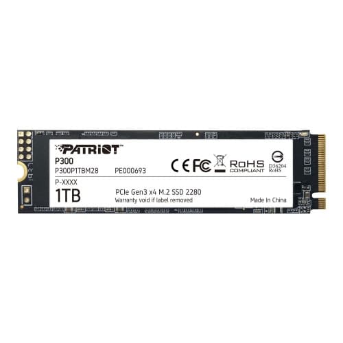 Patriot P300 - SSD - 1 TB - PCIe 3.0 x4 (NVMe)