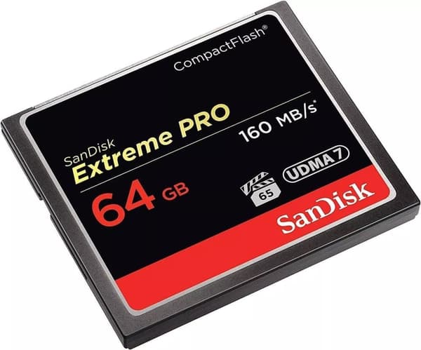 SanDisk Extreme Pro 64 GB 160 MB/s CompactFlash-minneskort - svart/guld/rött