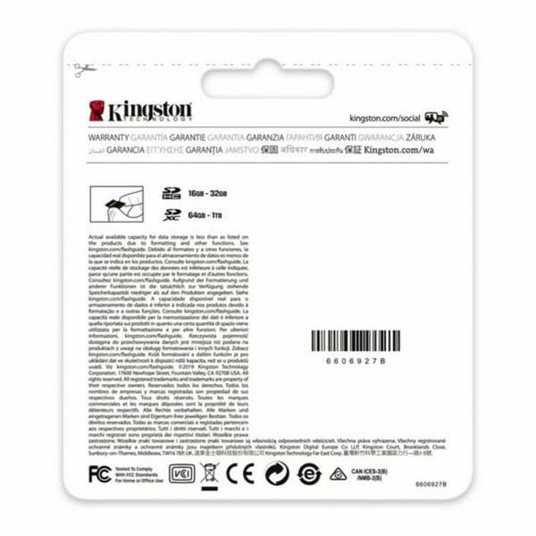SD Minneskort Kingston Canvas Select Plus 256 GB