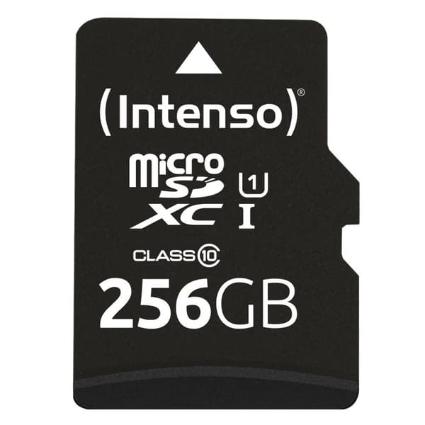 Mikro-SD-hukommelseskort med adapter INTENSO 3423492 256 GB