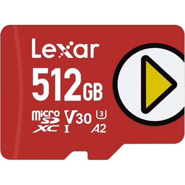 Micro SD-kort 512 Go - LEXAR - LMSPLAY512G-BNNAG - 150 Mo/s - Klass A2 - Kompatibel med Nintendo Switch