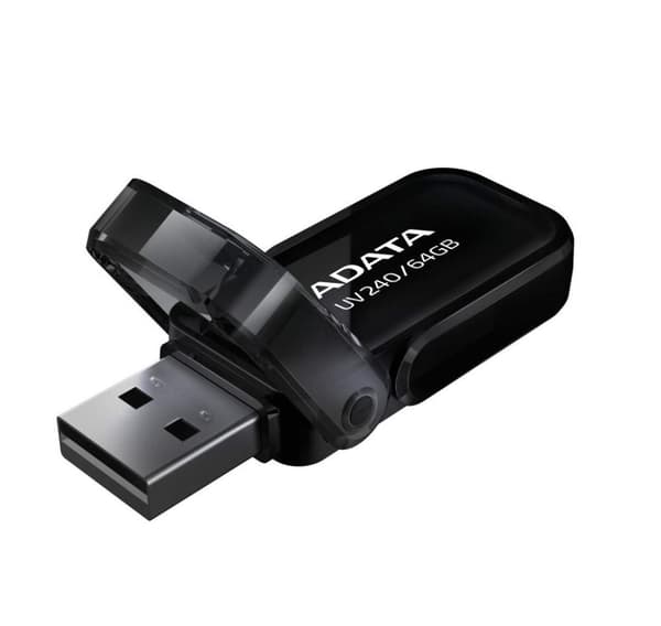 Minnesenhet flash usb2 64gb/svart auv240-64g-rbk, Adata