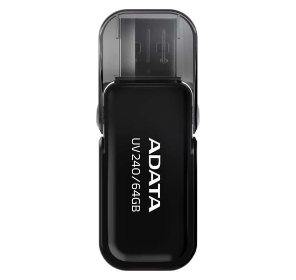 Minnesenhet flash usb2 64gb/svart auv240-64g-rbk, Adata Svart