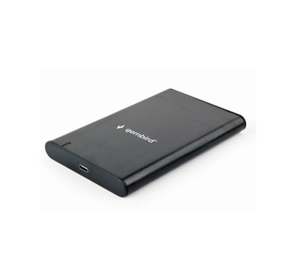 Hdd-kasse ekst. Usb-c 2,5"/svart ee2-u3s-6, Gembird Sort