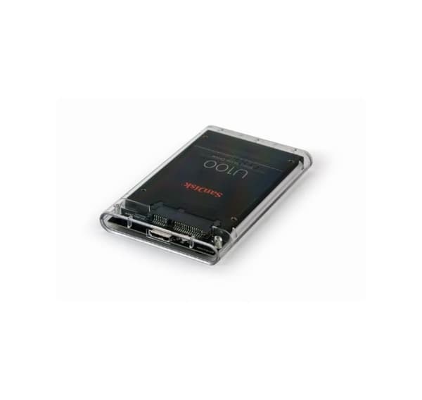 Hdd case ext. Usb3 2.5"/transparent ee2-u3s9-6, Gembird