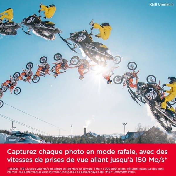 Sandisk Extreme Pro SD-minneskort 256 GB, 280/100MB/s, V60, C10, UHS-II, U3