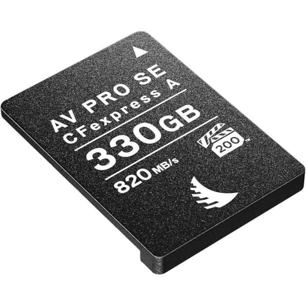 CFexpress minneskort - Angelbird - AV PRO A SE - 330 Go - Läshastighet 820 Mo/s - Svart/Silver