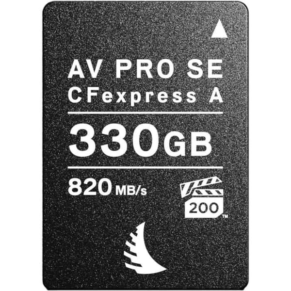 CFexpress minneskort - Angelbird - AV PRO A SE - 330 Go - Läshastighet 820 Mo/s - Svart/Silver