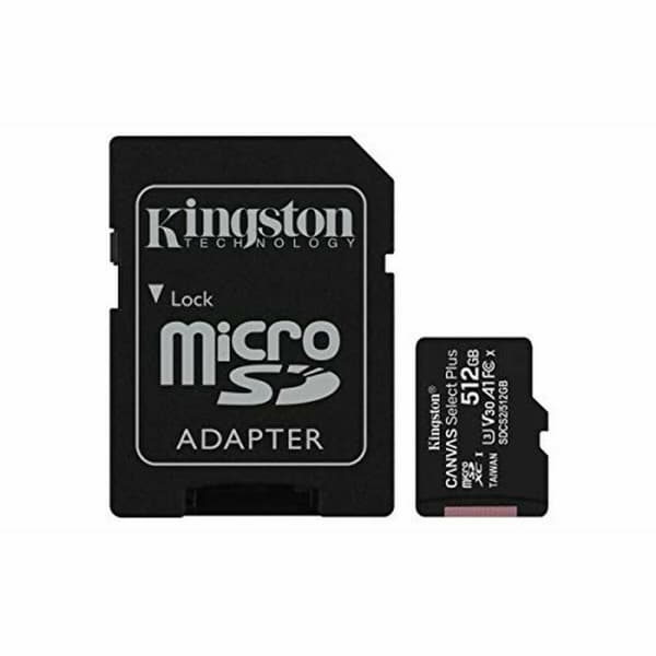 Mikro-SD Minnekort med Adapter Kingston SDCS2 512GB