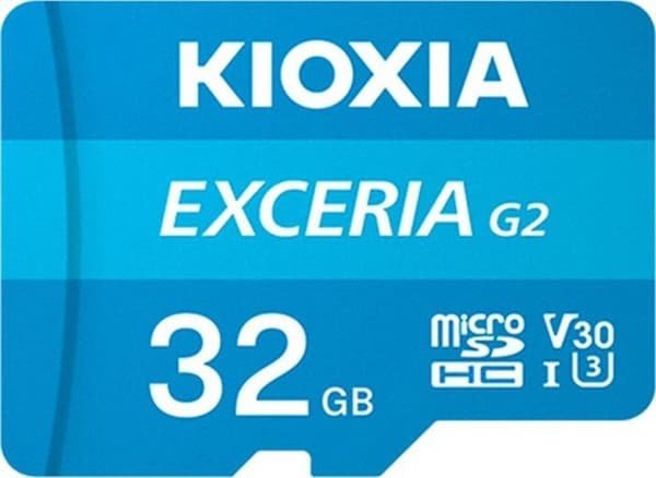 Minneskort - Kioxia flashminne - LMEX2L032GG2 - EXCERIA G2 32 GB MicroSDHC UHS-III Klasse 10 ()