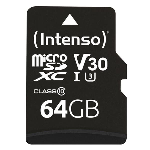Intenso Professional 64 GB microSDXC-minneskort - UHS-I - Klass 10