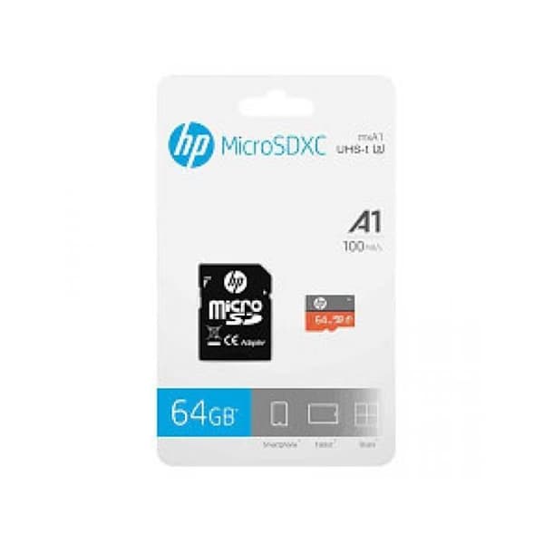 HP 64GB UHS-I U3 Micro SD-kort - HP-märke - Micro SD-format - 64 GB lagringskapacitet