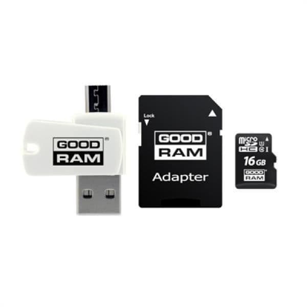 GOODRAM 16 GB Micro SD minneskort - Nytt och original - 2 års garanti