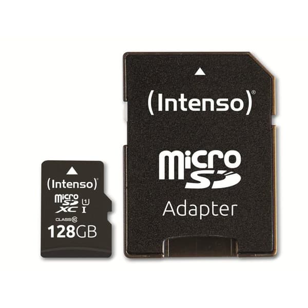 Intenso 128 GB microSDXC Performance 128 GB Klass 10 UHS-I vattentätt microSD-kort