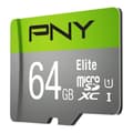 Miniatyrbild 2 av 3: PNY Elite 64GB MicroSDXC Class 10 Flash-minneskort