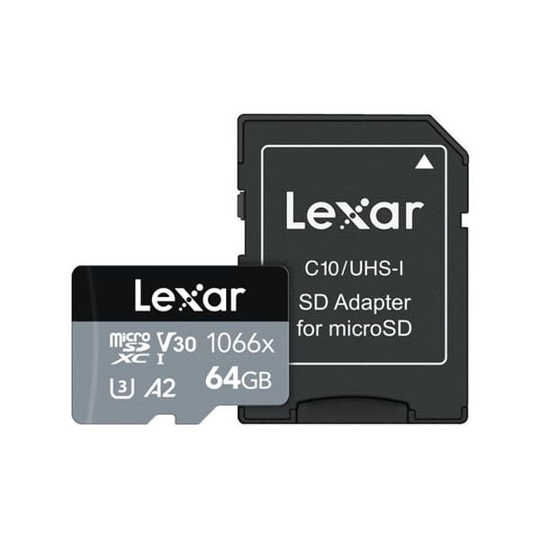 Lexar 64GB microSDXC-kort - Klass 10 - Flashminne - Lagringskapacitet
