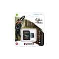 Miniatyrbild 1 av 6: Kingston SDCG3/64GB microSD-minneskort (64GB microSDXC Canvas Go Plus 170R A2 U3 V30 med SD-adapter)