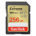 Miniatyrbild 1 av 3: SANDISK Extreme 256GB SDXC 180MB/S 90MB/S UHS-I Class 10 U3 V30 SDXC-minneskort