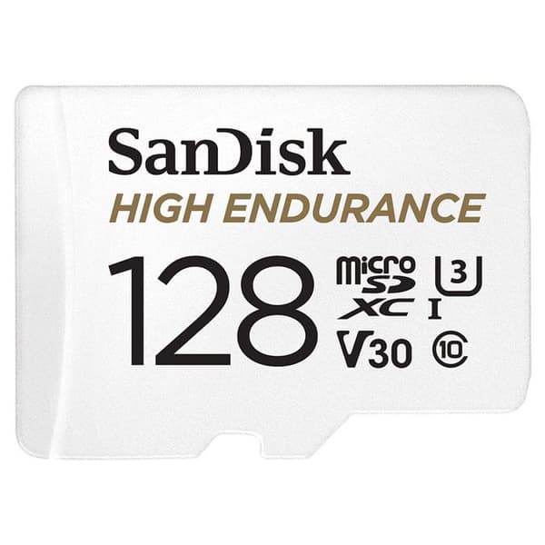 High Endurance flashminneskort - SANDISK - 128 GB - Video Class V30 / UHS-I U3 / Class10