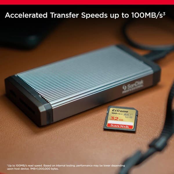 "Extreme" SDHC-minneskort, 32GB, V30, U3, 100MB/s Flerfärgad