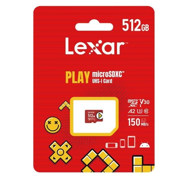 Micro Sdxc-kort - Lexar - 128 GB - 150mb/s - Vit - Nintendo SWITCH