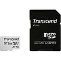 Miniatyrbild 1 av 3: TRANSCEND 300S flashminneskort - 512 GB - A1 / Video Class V30 / UHS-I U3 / Class10 - micro SDXC