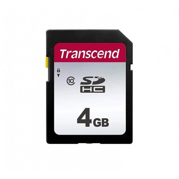Transcend Premium 300S SDHC-kort - 4GB - Klass 10 - Läs upp till 95 MB/s / Skriv upp till 45 MB/s